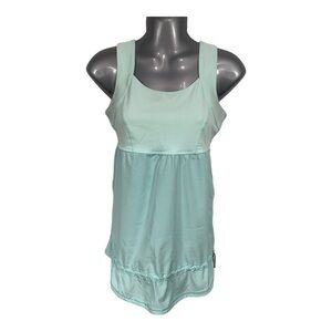 Lululemon Chase Me Tank Aquamarine Light Green, Size 6